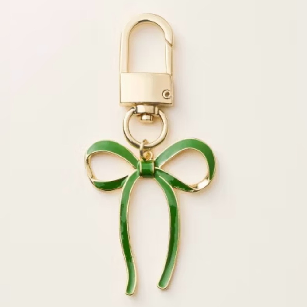 kate spade ♠️ new york x Target Green/Gold
Bow Bag Charm Keychain Accessory